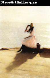 Philip Wilson Steer Young Woman on the Beach